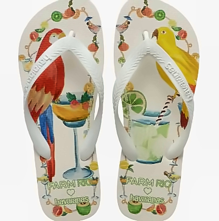 Chinelo Havaianas Farm Coquetel